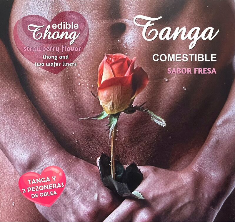 MEN''S THONG+ 2 STRAWBERRY WAFER NIPPLE