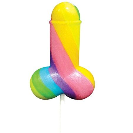 RAINBOW COCK LGBT LOLLIPOP