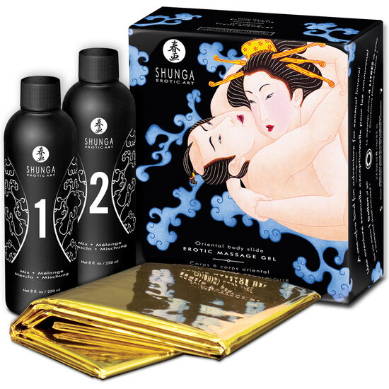 ORIENTAL BODY TO BODY EROTIC MASSAGE GEL WITH EXOTIC FRUITS
