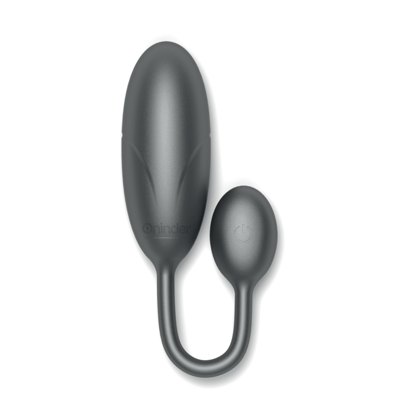 DENVER VIBRATING EGG BLACK 7 X 2.7 CM FREE APP