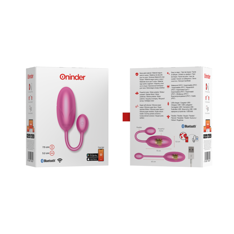 TOKYO VIBRATING EGG PINK 7.5 X 3.2 CM FREE APP