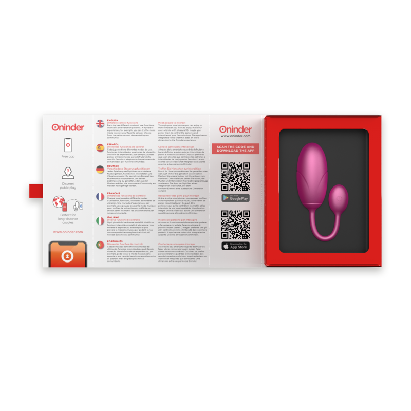 TOKYO VIBRATING EGG PINK 7.5 X 3.2 CM FREE APP