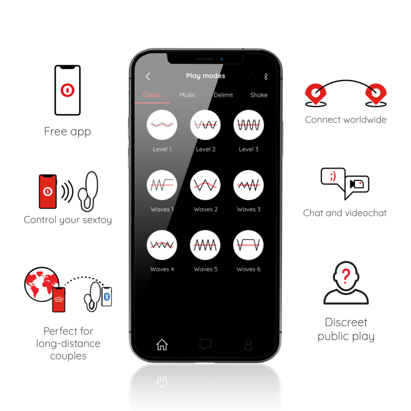 TOKYO VIBRATING EGG BLACK 7.5 X 3.2 CM FREE APP