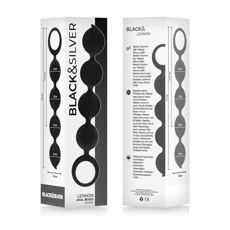 LENNON ANAL ROSARY 4 SILICONE SPHERES 15 CM