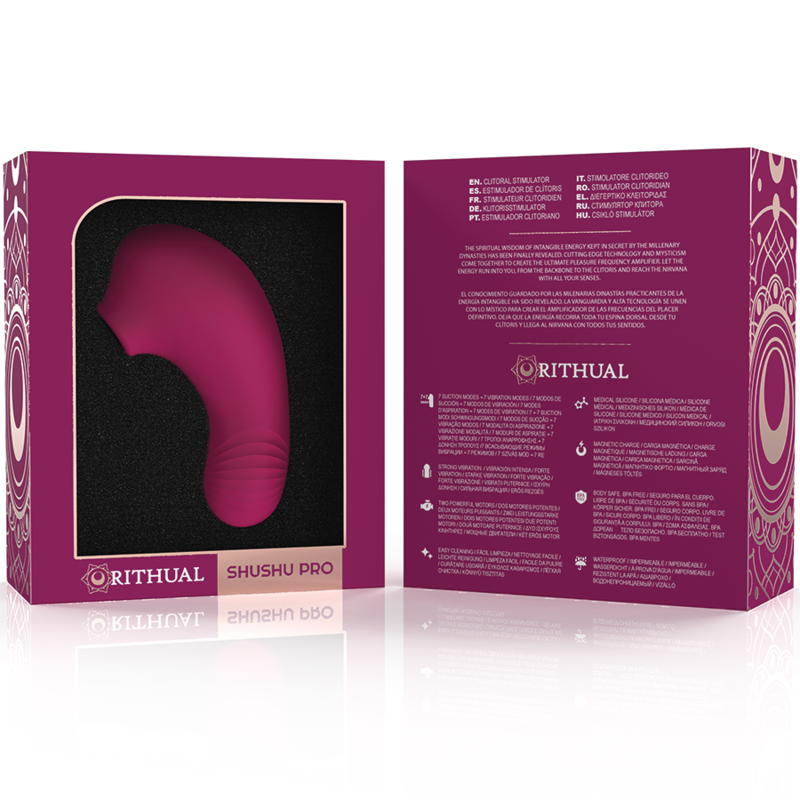 SHUSHU PRO POCKET CLITORIS STIMULATOR 2 POWERFUL ORCHID MOTORS