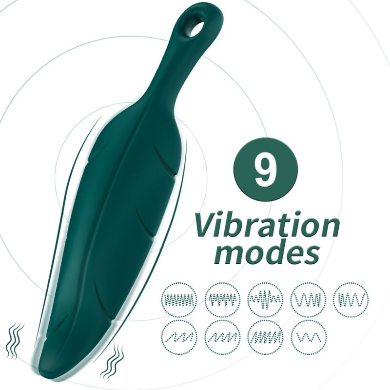 STIMULATOR & VIBRATOR LEAF GREEN