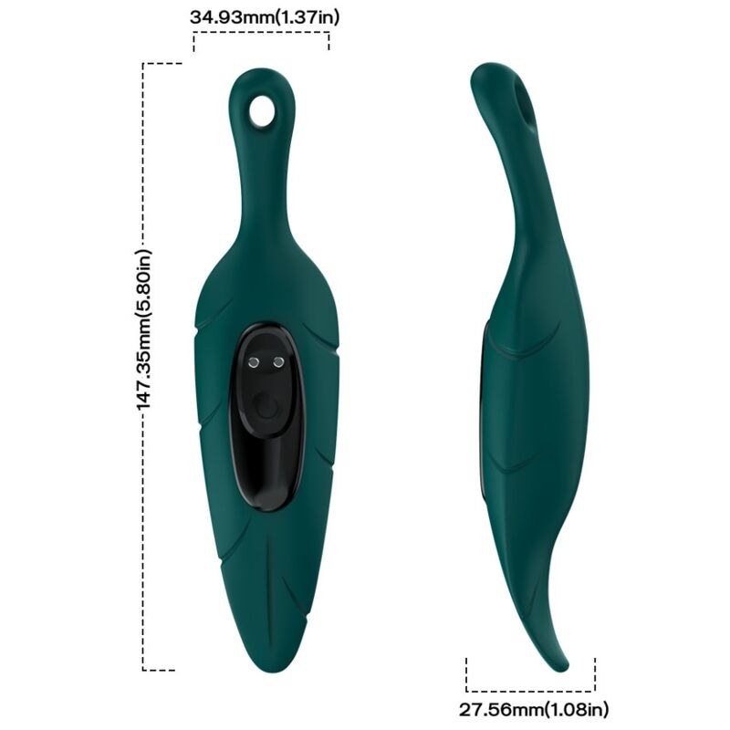 STIMULATOR & VIBRATOR LEAF GREEN