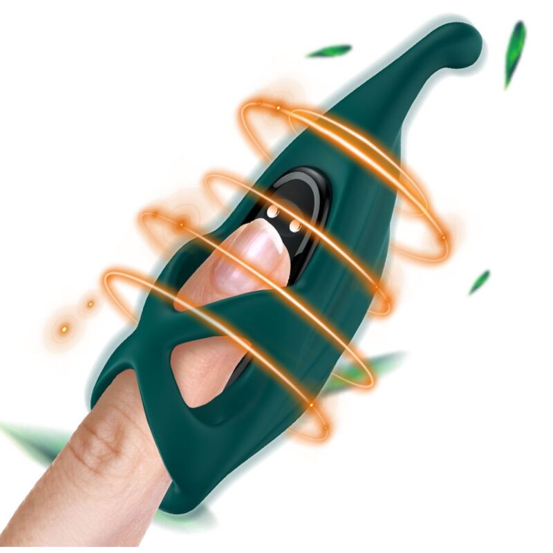 FINGER STIMULATOR & VIBRATOR GREEN