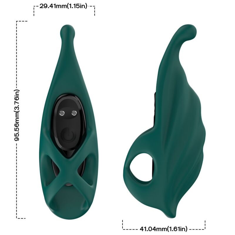FINGER STIMULATOR & VIBRATOR GREEN