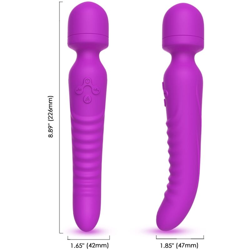 MISSION MASSAGER & VIBRATOR HEAT EFFECT PURPLE