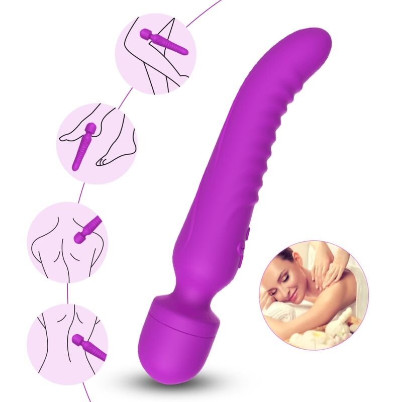 MISSION MASSAGER & VIBRATOR HEAT EFFECT PURPLE