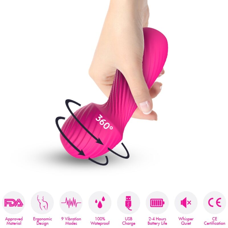 DAZZLE MASSAGER & VIBRATOR SMALL FUCHSIA