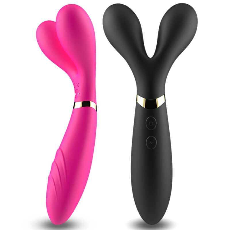 Y-WAND MASSAGER & VIBRATOR DOUBLE HEAD BLACK