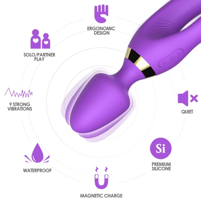MASSAGER & VIBRATOR RABBIT PURPLE