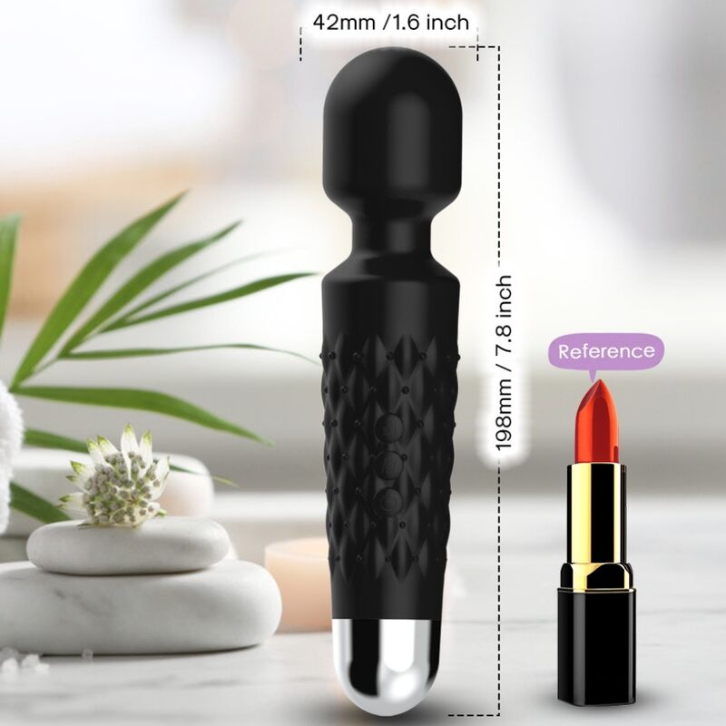 POSTMAN MASSAGER & VIBRATOR SUPER FLEXIBLE HEAD BLACK