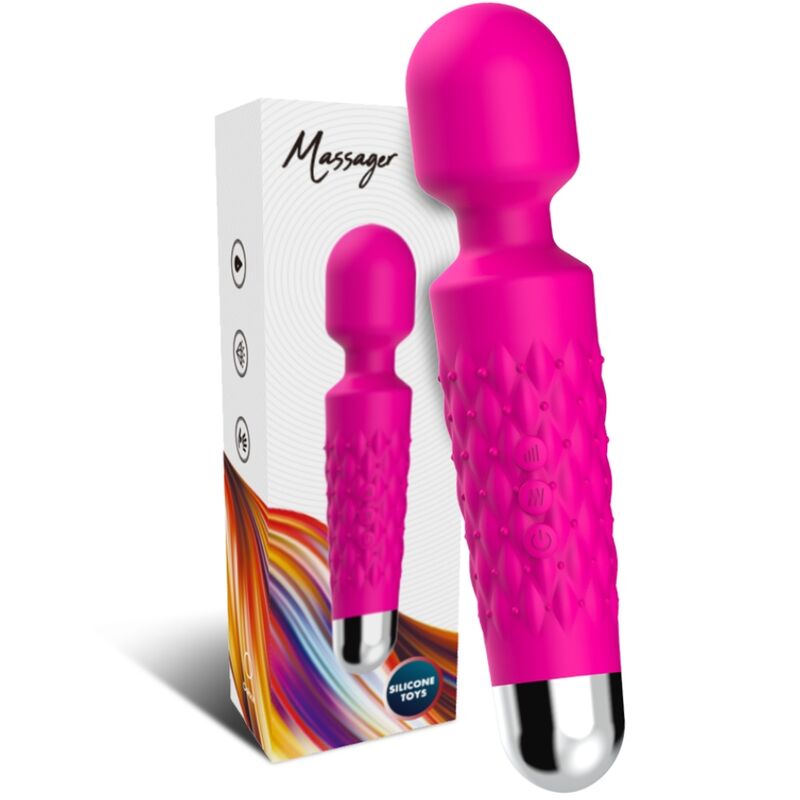 POSTMAN MASSAGER & VIBRATOR SUPER FLEXIBLE HEAD FUCHSIA