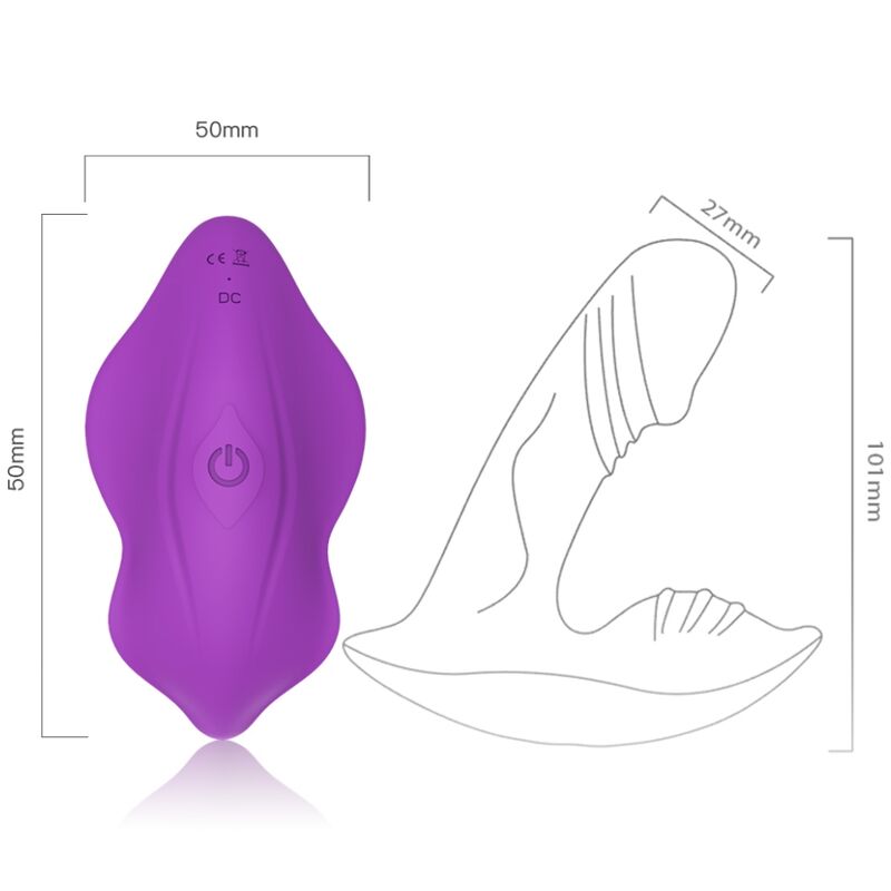 WHISTLE VIBRATOR INTRODUCIBLE REMOTE CONTROL PURPLE