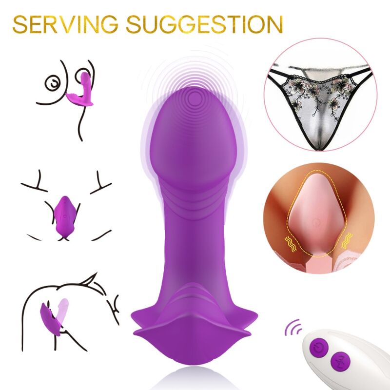 WHISTLE VIBRATOR INTRODUCIBLE REMOTE CONTROL PURPLE
