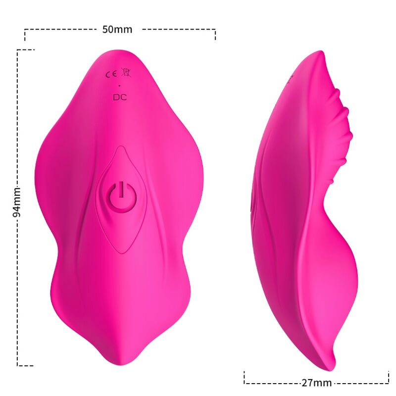 WHISPER WEARABLE PANTIES VIBRATOR REMOTE CONTROL FUCHSIA