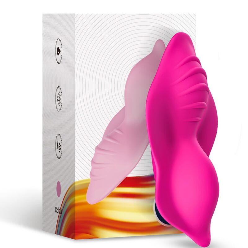 WHISPER WEARABLE PANTIES VIBRATOR REMOTE CONTROL FUCHSIA