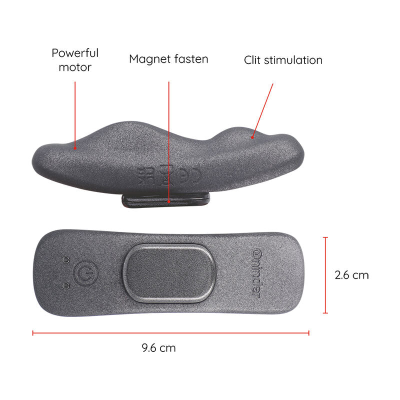 MANILA PANTY RECHARGEABLE VIBRATOR 9 SPEED 9.6 CM X 2.6 CM - FREE APP