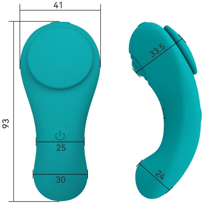 PLEASURE PANTY VIBRATOR REMOTE CONTROL 3 SPEEDS GREEN