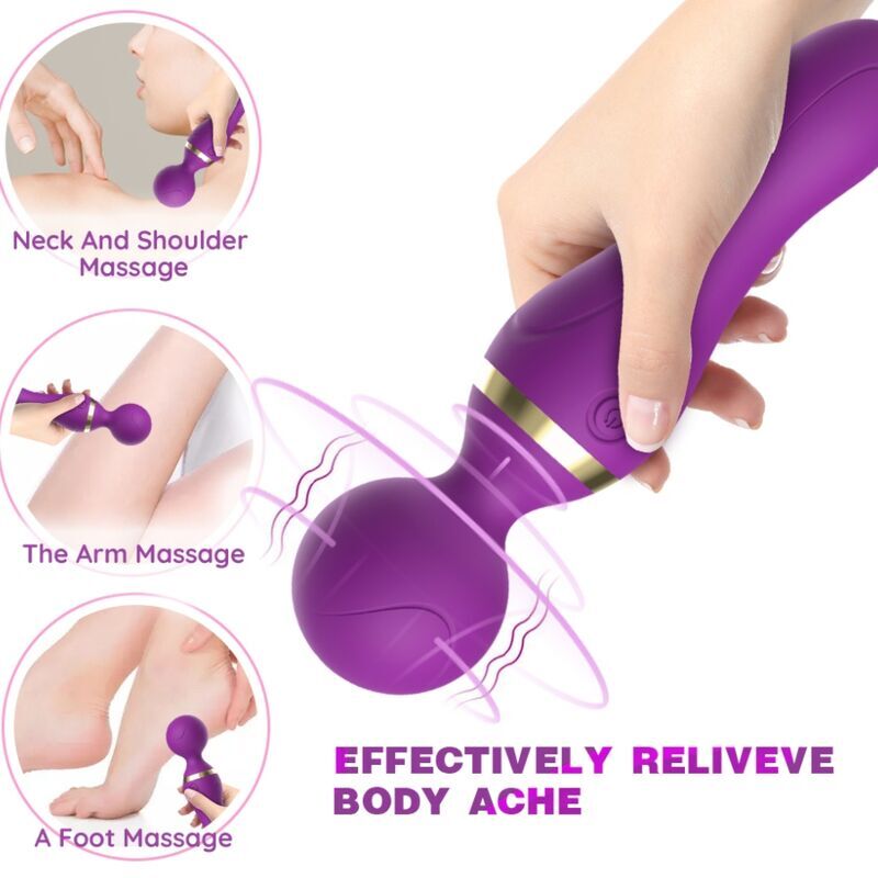 FREEZA MASSAGER & VIBRATOR SUPER FLEXIBLE HEAD PURPLE
