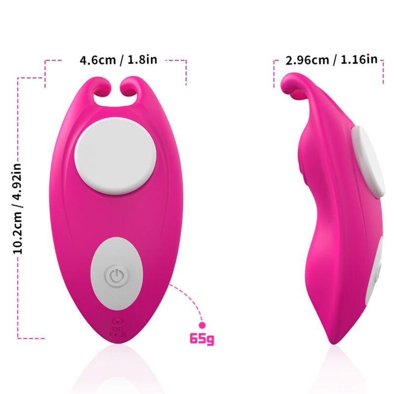 HONEYBEE WEARABLE PANTIES VIBRATOR G-SPOT FUCHSIA - FREE APP
