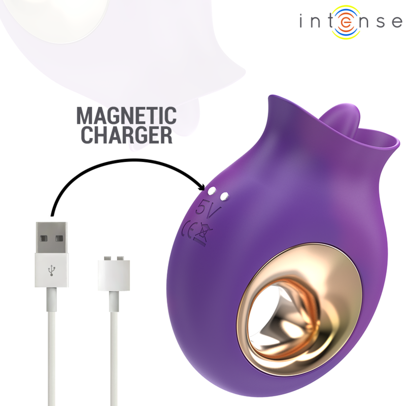TULI CLITORIS STIMULATOR 9 VIBRATIONS & 9 OSCILLATIONS PURPLE