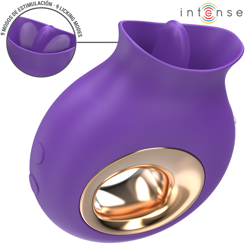 TULI CLITORIS STIMULATOR 9 VIBRATIONS & 9 OSCILLATIONS PURPLE
