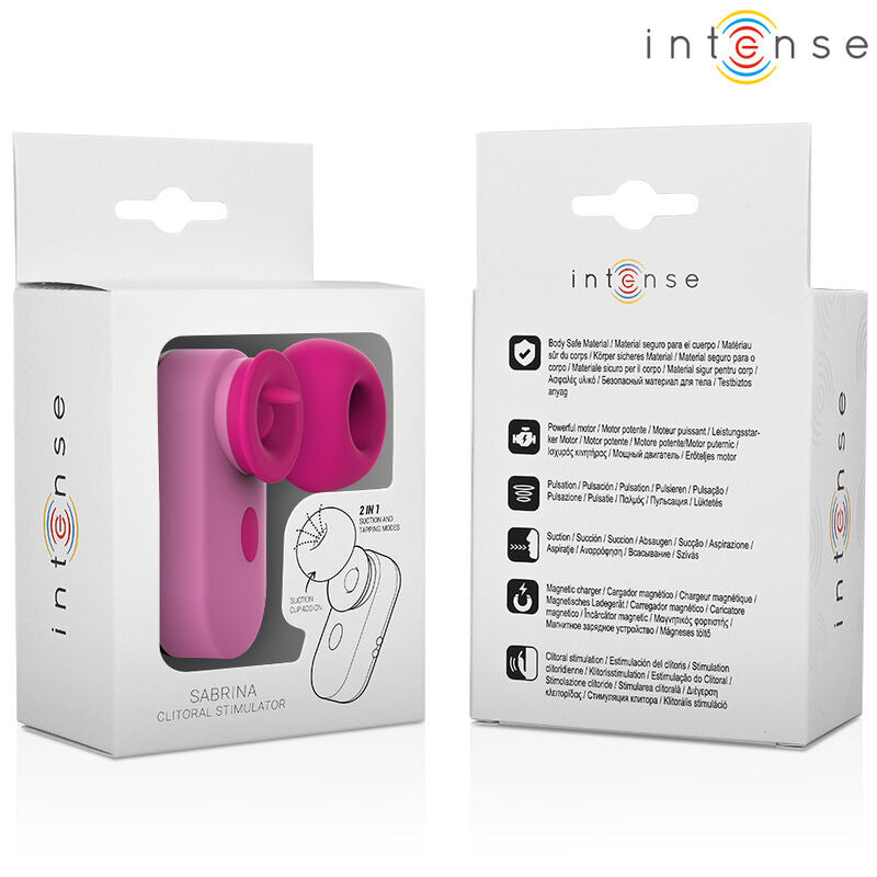 SABRINA CLIT STIMULATOR PINK INTENSE - SABRINA CLIT STIMULATOR PINK
