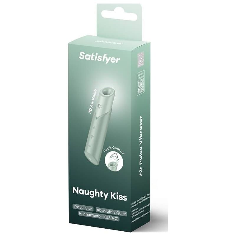NAUGHTY KISS WAVE CLITORIS STIMULATOR AQUAMARINE