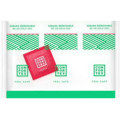DISPOSABLE HYGIENIC SHEETS, INDIVIDUAL BAG + STRAWBERRY CONDOM