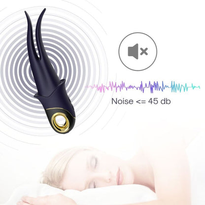 SHADOW VIBRATOR DOUBLE-HEAD TEASING BLUE