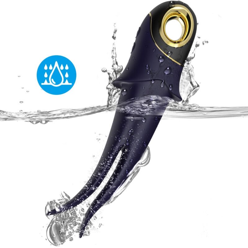 SHADOW VIBRATOR DOUBLE-HEAD TEASING BLUE