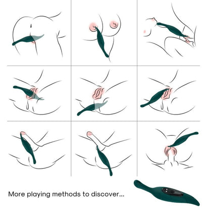 STIMULATOR & VIBRATOR LEAF GREEN