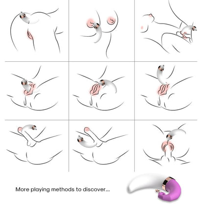 SWEETMOON LICKING VIBRATING CLIT & G-SPOT PINK