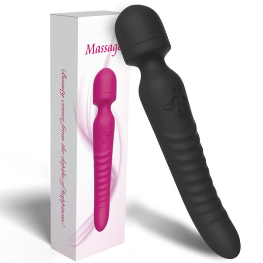 MISSION MASSAGER & VIBRATOR HEAT EFFECT BLACK