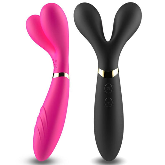 Y-WAND MASSAGER & VIBRATOR DOUBLE HEAD FUCHSIA