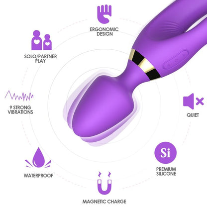 MASSAGER & VIBRATOR RABBIT PURPLE