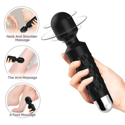 POSTMAN MASSAGER & VIBRATOR SUPER FLEXIBLE HEAD BLACK
