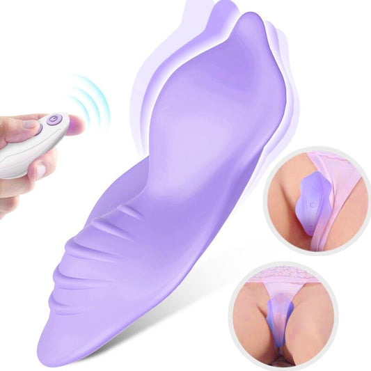 WHISPER WEARABLE PANTIES VIBRATOR REMOTE CONTROL PURPLE