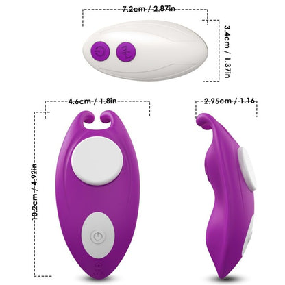 HONEYBEE WEARABLE PANTIES VIBRATOR G-SPOT REMOTE CONTROL PURPLE