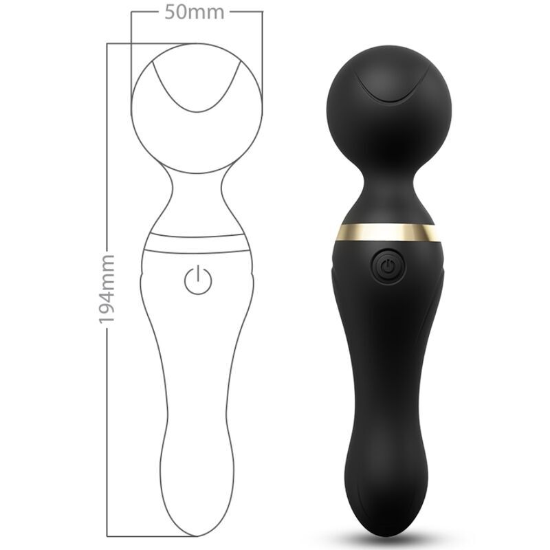 FREEZA MASSAGER & VIBRATOR SUPER FLEXIBLE HEAD BLACK