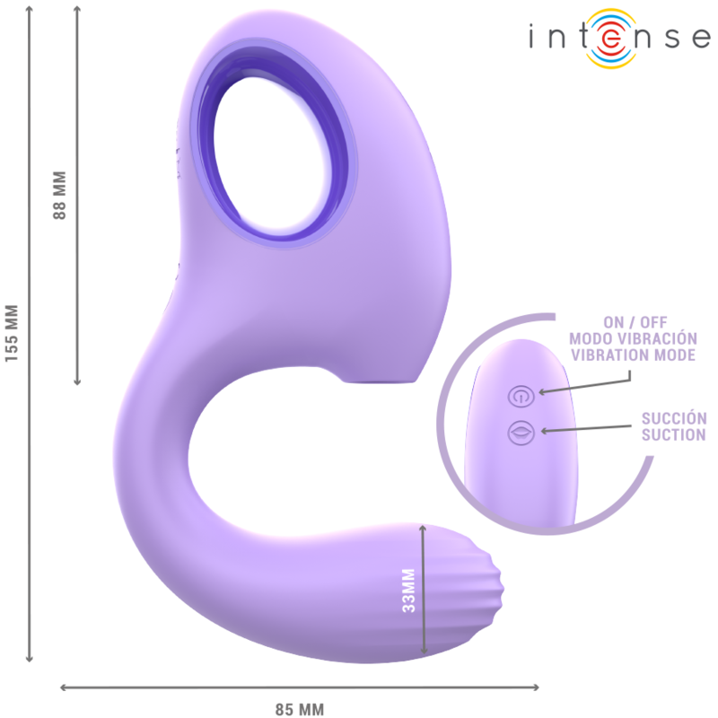 BAXTER VIBRATOR & STIMULATOR VIOLET REMOTE CONTROL