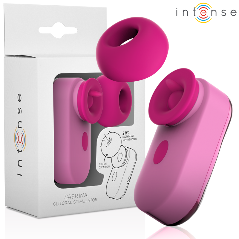 SABRINA CLIT STIMULATOR PINK INTENSE - SABRINA CLIT STIMULATOR PINK